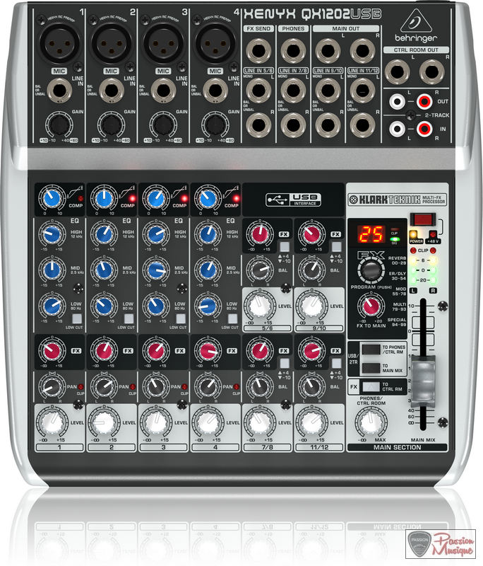 PASSION MUSIQUE - Behringer QX1202USB 12-Entrées