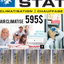 Climatisation  murale à partir de 595$