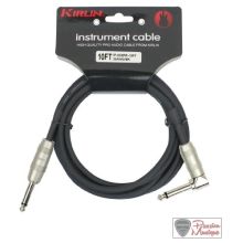 KIRLIN Instrument cable IP-202PR BK 20AWG 10FT