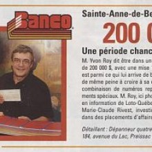 2 fois 200,000 au Banco !