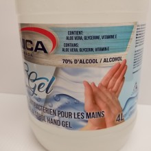 Gel d'alcool antibactérien pour les mains 4L