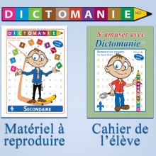 Dictomanie, Matériel...