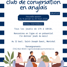 Club de conversation en anglais